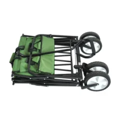 FURNIinspire Wheelbarrows And Lawn Carts Multi-Purpose Outdoor Utility Cart, Folding Garden Wagon For Beach, Camping, Shopping, Green, 37“*20"*45" -Home Decor GUEST 921335f2 1021 424a 9232 0f9c31282a11