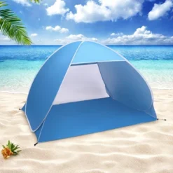 FURNIinspire Camping Tents Beach Tent Sun Shelter, Family Tent For Outdoors, Hiking, Picnic, Beach, Adventure, Blue, 78.74"*59.06"*51.18" -Home Decor GUEST 92e93cf5 30ca 4c7e a943 c2d483cbf25d