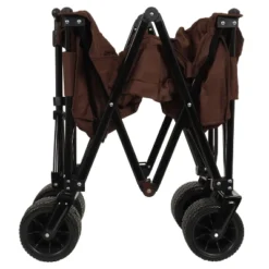 FURNIinspire Wheelbarrows And Lawn Carts Utility Park Garden Cart, Heavy Duty Garden Cart Folding Camping Cart, Brown, 37.8"*21.65"*34.33" 7 FURNIinspire Wheelbarrows And Lawn Carts Utility Park Garden Cart, Heavy Duty Garden Cart Folding Camping Cart, Brown, 37.8"*21.65"*34.33" -Home Decor GUEST 95a8e9cc 85cd 4380 91bc 55c0bd3a0b34
