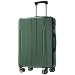 FURNIinspire Luggage 24 Inch Hardshell Suitcase, Checked Luggage, Lightweight Suitcases With Wheels For Travel, Business, Green, 10.2"*15.9"*25.8" -Home Decor GUEST 95e990a1 de25 4d1e bd3e f831174967e4
