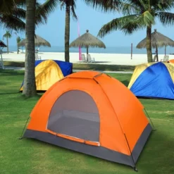 FURNIinspire Camping Tents Single Person Waterproof Dome Camping Dome Tent For Outdoor Hiking, Easy To Carry, Orange, 47.2"*78.7"*39.4" -Home Decor GUEST 9dcaa877 f364 449c abff 40d13ca450c3