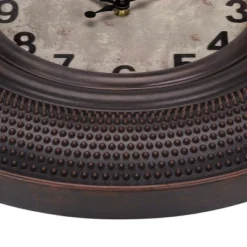 FURNIinspire Wall Clocks 20inch Round Antique Wall Clock Decorative Living Room Hanging Clock Vintage Timepiece Home Decor, Brown, 20"*20"*2" -Home Decor GUEST a23369af 9549 4b7b 8874 6289b2f31be2