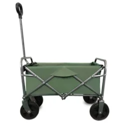 FURNIinspire Outdoor Serving Carts Collapsible Foldable Wagon Cart Beach Wagon Utility Wagon Grocery Cart Camping, Green, 26.62"*15.55"*30.07" -Home Decor GUEST a3c0b5bd 3164 4d8f b4ac b709ad253904
