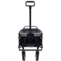 FURNIinspire Outdoor Serving Carts Foldable Wagon Cart Beach Wagon Utility Wagon Grocery Cart 3pcs Plastic Liner Cover, Black, 25.98"*17.32"*37.4" -Home Decor GUEST a46980cc 9585 4755 85ab 97d3e4bef228