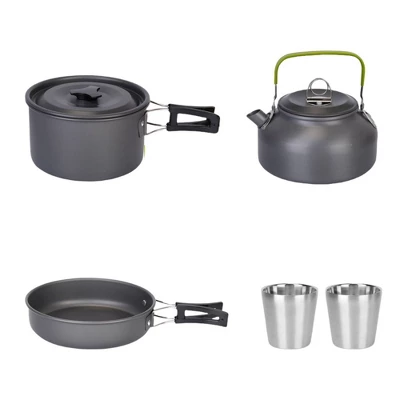 FURNIinspire Outdoor Grills, Griddles And Smokers Premium Camp Chef Set, Gourmet Outdoor Cookware For Small Groups BBQ Time, Black, 7.48"*7.48"*5.12" 5 FURNIinspire Outdoor Grills, Griddles And Smokers Premium Camp Chef Set, Gourmet Outdoor Cookware For Small Groups BBQ Time, Black, 7.48"*7.48"*5.12" - Image 5