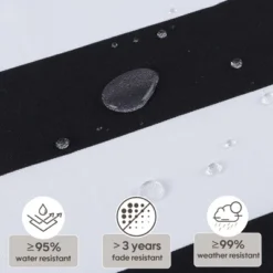 FURNIinspire Outdoor Seat Cushions 2 Pcs Set High Back Patio Chair Cushions, Blue And White Stripes Seat Cushion, Multicolored, 44"*22"*4" -Home Decor GUEST acb2f4d7 b68f 4125 a239 b67692d24172