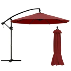 FURNIinspire Patio Umbrellas, Double Sided Twin Patio Umbrella Outdoor, Brown -Home Decor GUEST aedc2d72 0523 4635 8500 f5aa4a1f2625