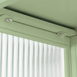 FURNIinspire Kitchen And Dining Cabinets Modern Wall Cabinet Closet Pantry Cabinets With Glass Door, Shelf, Towel Rack, Green, 9.06"*23.62"*30.71" -Home Decor GUEST aef6d130 b0d8 4800 887b 4139af1b6131