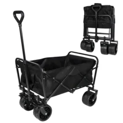FURNIinspire Outdoor Serving Carts 220Lbs Collapsible Folding Beach Wagon Cart Wagons Carts Heavy Duty Foldable, Black, 35.43"*23.47"*40.16" 7 FURNIinspire Outdoor Serving Carts 220Lbs Collapsible Folding Beach Wagon Cart Wagons Carts Heavy Duty Foldable, Black, 35.43"*23.47"*40.16" -Home Decor GUEST b0327807 af5d 48dd 9325 2774c1af6204