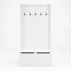 FURNIinspire Hall Trees Standing Clothes Rack Coat Rack Entryway Bench With Shoe Storage, 5 Hooks, Entryway Organizer, White, 13.4"*37.8"*70.9" 7 FURNIinspire Hall Trees Standing Clothes Rack Coat Rack Entryway Bench With Shoe Storage, 5 Hooks, Entryway Organizer, White, 13.4"*37.8"*70.9" -Home Decor GUEST b03cd3a0 fa64 4eb7 ad2b ed0e082a3b56