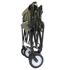 FURNIinspire Outdoor Serving Carts 360lbs Foldable Wagon Cart Beach Wagon Utility Cart Wagon Grocery Cart For Fishing, Green, 35.04"*21.65"*38.98" -Home Decor GUEST b1334ae7 eb21 47ee 9c81 5da3bba23f76