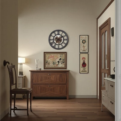 FURNIinspire Wall Clocks 20inch Gear Mechanism Round Wall Clock Metal Decorative Hanging Clock Decorative Timepiece, Black, 20"*20"*2.75" 3 FURNIinspire Wall Clocks 20inch Gear Mechanism Round Wall Clock Metal Decorative Hanging Clock Decorative Timepiece, Black, 20"*20"*2.75" - Image 3