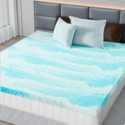 FURNIinspire Mattresses Memory Foam Cooling Gel Mattress Bed Topper For Back Pain -Home Decor GUEST b4663603 1988 4be1 83ce 6ac64b368359