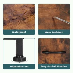 FURNIinspire Dressers 5 Drawer Fabric Tall Dresser Tower Closet Storage Chest Of Drawers For Bedroom Nursery, Brown, 11.8"*39.4"*20.9" 8 FURNIinspire Dressers 5 Drawer Fabric Tall Dresser Tower Closet Storage Chest Of Drawers For Bedroom Nursery, Brown, 11.8"*39.4"*20.9" -Home Decor GUEST b5b3de27 e1d8 4922 99a5 e5e69c8791a2