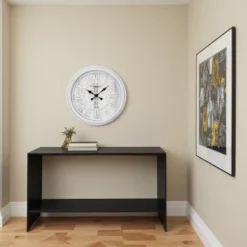 FURNIinspire Wall Clocks 20inch Round Living Room Decorative Roman Numeral Hanging Clock, Timepiece Vintage Wall Decor, Grey, 20"*20"*2.25" -Home Decor GUEST bebc7bc6 6078 41f0 b4ce 6ed48fd34cb1