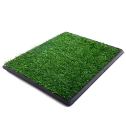 FURNIinspire Pet Crates And Houses, Downtown Pet Supply Dog Grass Pad With Tray, Artificial Grass Training Pads, Green, 20“*25" -Home Decor GUEST bf5b37b4 6a71 4e0f a6ac 966644ad2a9d