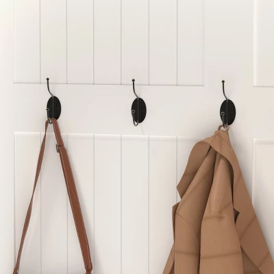 FURNIinspire Hall Trees Standing Clothes Rack Coat Rack Entryway Bench With Shoe Storage, 5 Hooks, Entryway Organizer, White, 13.4"*37.8"*70.9" 3 FURNIinspire Hall Trees Standing Clothes Rack Coat Rack Entryway Bench With Shoe Storage, 5 Hooks, Entryway Organizer, White, 13.4"*37.8"*70.9" - Image 3