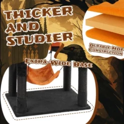 FURNIinspire Pet Tower Halloween Tall Cat Tree Cute Large Cat Tower Stand Multi-Level Cat Activities Furniture Indoor, Orange, 23.23"*17.27"*60.45" -Home Decor GUEST c0bd4d4e b282 4e3f 897b 3f154461cef2