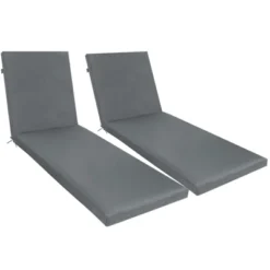 FURNIinspire Outdoor Seat Cushions 2 PCS Outdoor Chaise Lounge Chair Cushion Replacement For Patio Garden, Backyard, Gray, 75"*24"*2.7" 9 FURNIinspire Outdoor Seat Cushions 2 PCS Outdoor Chaise Lounge Chair Cushion Replacement For Patio Garden, Backyard, Gray, 75"*24"*2.7" -Home Decor GUEST c4575681 1583 42ed adb0 b56b2da356b0