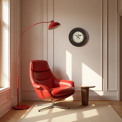 FURNIinspire Wall Clocks 20inch Round Aged Wall Clock Decorative Living Room Hanging Clock Vintage Timepiece Home Decor, Brown, 20.25"*20.25"*2.25" 1 FURNIinspire Wall Clocks 20inch Round Aged Wall Clock Decorative Living Room Hanging Clock Vintage Timepiece Home Decor, Brown, 20.25"*20.25"*2.25"