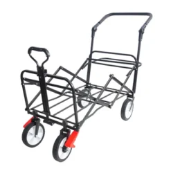 FURNIinspire Wheelbarrows And Lawn Carts Folding Wagon Collapsible Outdoor Utility Wagon, Lawn Car With Adjustable Handles, Black And Red, 53“*20"*43" 7 FURNIinspire Wheelbarrows And Lawn Carts Folding Wagon Collapsible Outdoor Utility Wagon, Lawn Car With Adjustable Handles, Black And Red, 53“*20"*43" -Home Decor GUEST d0d2a1f4 46ed 4b72 9855 a460266bbe7c
