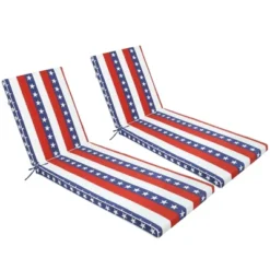 FURNIinspire Outdoor Seat Cushions 2pcs Outdoor Cushion Set Replacement, Red And Blue Stripes Seat Cushion, Multicolored, 74.4"*22.05"*2.76" 9 FURNIinspire Outdoor Seat Cushions 2pcs Outdoor Cushion Set Replacement, Red And Blue Stripes Seat Cushion, Multicolored, 74.4"*22.05"*2.76" -Home Decor GUEST d0eb11ae ddaa 4e03 8c37 ba32d4ea0480