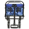 FURNIinspire Outdoor Serving Carts Colorful Collapsible Foldable Wagon Cart Beach Wagon Utility Wagon Grocery Cart 225lbs, Blue, 35.04"*22.44"*38.58"