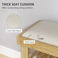 FURNIinspire Shoe Racks Shoe Storage Shelf Living Room Free Standing Shoe Organizer With Seat For Entryway Hallway, Brown, 11.4"*23.6"*19.3" -Home Decor GUEST d3da7512 4348 4126 aa6d cc33bc287b92