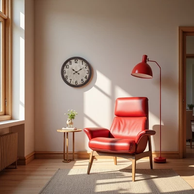 FURNIinspire Wall Clocks Round Decorative Wall Clock Living Room Hanging Clock Modern Timepiece Home Wall Decor, Brown, 20"*20"*2" 1 FURNIinspire Wall Clocks Round Decorative Wall Clock Living Room Hanging Clock Modern Timepiece Home Wall Decor, Brown, 20"*20"*2"