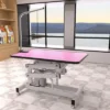 FURNIinspire Pet Grooming Tools Foldable Pet Grooming Table For Pet Large Dogs And Cats With Adjustable, Bathing Station, Pink, 42.5"*23.5"*63.75"