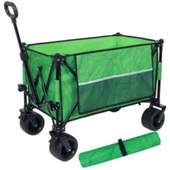 FURNIinspire Outdoor Serving Carts Colorful Heavy-Duty 480lbs Folding Wagon Cart With Bonus Picnic Mat All Terrain Wheels, Green, 37.4"*23.03"*38.98" 9 FURNIinspire Outdoor Serving Carts Colorful Heavy-Duty 480lbs Folding Wagon Cart With Bonus Picnic Mat All Terrain Wheels, Green, 37.4"*23.03"*38.98" -Home Decor GUEST e0c48e78 8444 450c 9d78 9993810f792a