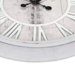 FURNIinspire Wall Clocks 20inch Round Living Room Decorative Roman Numeral Hanging Clock, Timepiece Vintage Wall Decor, Grey, 20"*20"*2.25" -Home Decor GUEST e33f6e96 04c3 4ebb 8b1c 836b8071d2e7