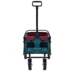 FURNIinspire Outdoor Serving Carts Minimeetall Multi-use Bag Foldable Heavy Duty Utility Cart Utility Wagon Grocery Cart, Cyan, 25.98"*17.32"*37.4" -Home Decor GUEST e387992e 1b03 4781 9f1f 37b32a9a4f34