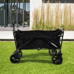 FURNIinspire Outdoor Serving Carts 220Lbs Collapsible Folding Beach Wagon Cart Wagons Carts Heavy Duty Foldable, Black, 35.43"*23.47"*40.16" 8 FURNIinspire Outdoor Serving Carts 220Lbs Collapsible Folding Beach Wagon Cart Wagons Carts Heavy Duty Foldable, Black, 35.43"*23.47"*40.16" -Home Decor GUEST e71e1ad8 450b 4d17 a1fe 73b892b1056d