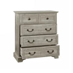 FURNIinspire Dressers 5 Drawers Dresser With Natural Texture, Storage Dressers Organizer For Bedroom, Living Room, Nursery, Gray, 31.5"*15.55"*35.43" -Home Decor GUEST e999b23c cbc6 4a7d ad19 409d515efbc8