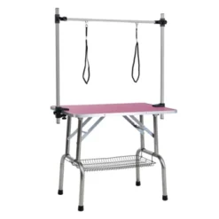 FURNIinspire Pet Grooming Tools Foldable Pet Grooming Table For Pet Large Dogs And Cats With Adjustable, Bathing Station, Pink, 44"*23.6"*65.5" 9 FURNIinspire Pet Grooming Tools Foldable Pet Grooming Table For Pet Large Dogs And Cats With Adjustable, Bathing Station, Pink, 44"*23.6"*65.5" -Home Decor GUEST f00f5f7b 957f 4d6c a458 a320ae06548d