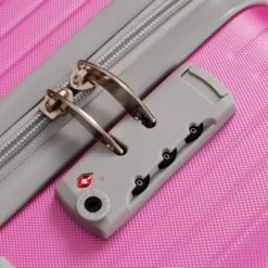 FURNIinspire Bag And Luggage Sets Travel Luggage Set Suitcase Set, 3 Piece Hard Shell Suitcases, Lightweight Suitcase, Pink, 11.4"*20.1"*29.1" -Home Decor GUEST f525982d 881a 4f57 b0cf 72d72d40121f