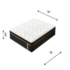 FURNIinspire Mattresses 10 Inch Full Size Plush Hybrid Mattress With Encased Coils Gel Memory Foam, Fiberglass-Free, Black, 74"*54"*10"
