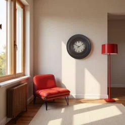 FURNIinspire Wall Clocks 20inch Round Antique Wall Clock Decorative Living Room Hanging Clock Vintage Timepiece Home Decor, Brown, 20"*20"*2" -Home Decor GUEST f9749e33 4cd5 4007 b32f 0c1ba9488755