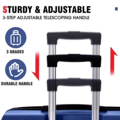 FURNIinspire Bag And Luggage Sets 3 Piece Suitcase Set, Expandable Hard Shell Carry On Luggage Sets, Travel Luggage Blue, 12"*18.3"*29.9" 7 FURNIinspire Bag And Luggage Sets 3 Piece Suitcase Set, Expandable Hard Shell Carry On Luggage Sets, Travel Luggage Blue, 12"*18.3"*29.9" -Home Decor GUEST fbf1fa40 8cd8 4eb6 b81b 62cd2a2f351e