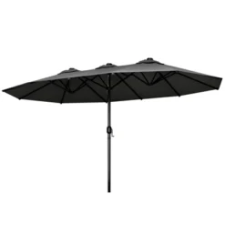 FURNIinspire Patio Umbrellas, Double Sided Twin Patio Umbrella Outdoor, Brown -Home Decor GUEST ff9eacfb ca2f 40b7 954c aafee0ad2491